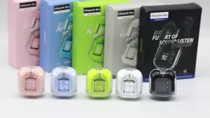 Earbuds Bluetooth TWS AIR31 dengan Mikrofon Built-in dan Display LED - Bass Berkualitas Tinggi Desain Transparan