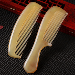 Anti-static Natural Buffalo Horn Comb Massage