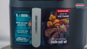 NỒI CHIÊN KHÔNG DẦU 9L SUNHOUSE SHD4037 - Hàng Chính Hãng