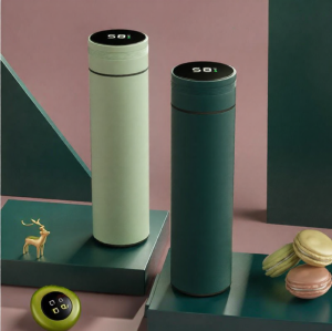 Portable Temperature Display Insulated Stainless Steel Cup