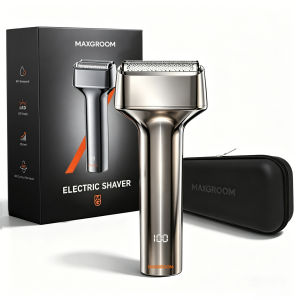 Maxgroom | Máy Cạo Râu Điện MAXGROOM 3 Lưỡi Dao Nổi Dành Cho Nam Chống Nước IPX7 Sạc Được Màn Hình LED Sử Dụng Ướt/khô Dao Cạo Râu Du Lịch