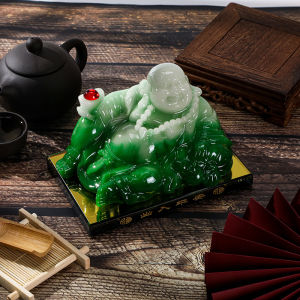 Car Decorations Buddha Statues Large Belly Buddha Safe Guard Resin Material Chinese Style Home Decoration Accessories