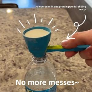 New Multi-Function Measuring Spoon Anti-Leakage Model Protein Powder Sliding Spoon Kitchen Cooking Utensils Baking DIY Tools