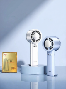 2025 New Mini Portable Handheld USB Fan Semiconductors Ice Pack Rechargeable Fan Compact Size Personal Space Cooling Fan