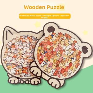 JIANLEXI | Educational Desk Toy Block Puzzle Wooden