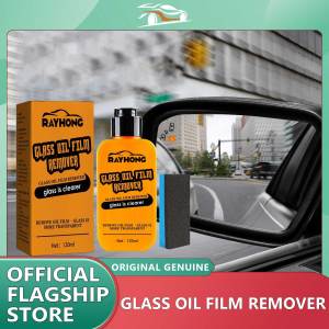 YEGBONG Car Windshield Cleaner Car Window Windscreen Cleaning Agent Auto Glass Oil Film Remover Brightener Car Glass Cleaner Tool Car Glass Oil Film Remover Vehicle Glass Polisher Glass Stripper With Sponge And Towel Windshield Cleaner Auto Accessories