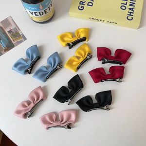 Hairclip 2 in 1 Ribbon Hairclip Kids Cute Ribbon Hairpin Hair Accessories Children Elegant Hair Clips Hair Pin 儿童蝴蝶结发夹 女童网红夹子 宝宝发卡