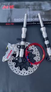 ( Combo 5 Món) Heo Fando 4 Pis + Phuộc Phay Sirius Đen Hạ 5cm +Đĩa Swit Xám +Dây Dầu Morin Đỏ + Pát Sirius CNC. Cực Nét Lun Ạ. 1234!!!