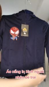 Áo Chống Nắng Cho Bé Họa Tiết Người Nhện Chống Tia UV Bảo Vệ Bé Toàn Diện  LCXAN15