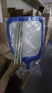 Durable Swimming Pool Skimmer Net Heavy Duty Plastic Frame Lightweight Aluminum Pole Pool Cleaner Accessories