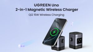 【MagFlow】UGREEN Uno Qi2 15W MPP Wireless Charger for iPhone 17 16 15 14 Pro Max AirPods iWatch Samsung S25 S24 Ultra Moedl:35569