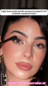 10ML Waterproof Mascara Long Lasting Natural Curling Eye Lash Makeup Mascara Waterproof Long Lasting Volumizing Lengthen Eye Lash Makeup Ultimate 5D Thick Mascara Waterproof MakeUp Black Tahan Anti Air Long Lasting Tahan 36 Jam Mascara Cosmetic