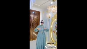 Gamis Wanita Dewasa Terbaru: Elmira Maxi Bahan Ceruty & Aplikasi Bordir