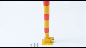 Heyman Parking Barrier Lock Parking Post and Base With Lock Parking Barrier Post Parking Blocker Driveway Blocker 23.6 Inch Parking Lock Personal Garage Driveway Barrier Safety Parking Barrier Traffic Pole