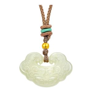 Gold & Nephrite Jade Pendant
