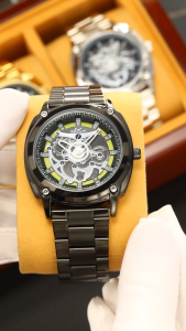 Jam Tangan Pria Analog Skmei 2293 Gold Water resistant 30m