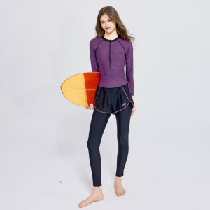 Barbie | Long Sleeve and Pant Separate Swimsuit For Women Conceal Belly Slimming
