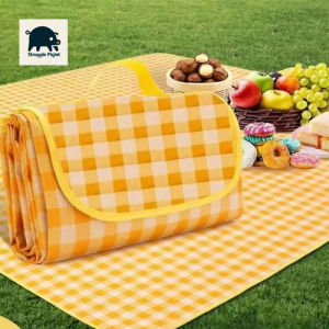 Foldable Picnic Mat Moisture-proof portable blanket Sleep Pad Waterproof Oxford Cloth camping blanket Traveling Outdoor