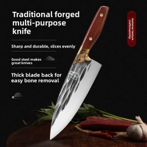 plys | Hand-Forged Chefs Knife for Meat Cutting Slicing Fish Slaughtering Bone Removal