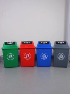 20L 40L 60L Food/Commercial and Industrial Trash Bins with Pop-Up LIDS Plastic