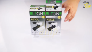 LITON LED โคมไฟสปอทไลท์ ติดราง (โคมเปล่า) รุ่น PISTOL  สีดำ สีขาว (ใช้กับรางไฟ 2 สาย) เหมาะกับใส่หลอดไฟ MR16