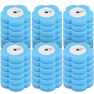 Disposable Toilet Brush Kit Automatic Opening Holder No Touch Toilet Cleaner Wand Set 360 Deep Cleaning Sponge Refill Pads WC