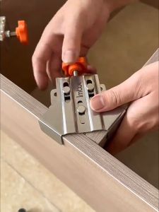Meterk Woodworking Right Angle Clamp Carpenter Quick Positioning Clamp Stainless Steel 90 Degree Fixing Corner Clips for Wood Panel Splicing