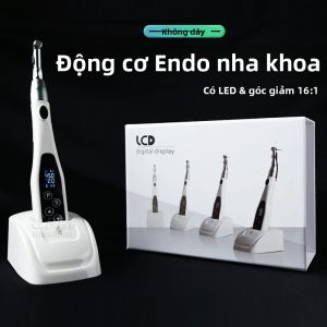 Đầu Tay Khoan Nha Khoa Không Dây LED Tốc Độ Thấp 16:1 Contra Angle SPTA Dùng Cho Điều Trị Nội Nha