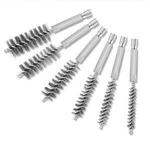 Moda Stainless Steel Wire Cleaning Brush with Handle 1/4 Inch Hex Shank for Power Drill Impact Driver （8mm/10mm/12mm/15mm/17mm/19mm）