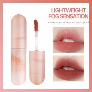 Velvet Soft Mist Lip Mud Wanita Non Fading Non Stick Cup Lip Glaze Siswa Matte Lipstik -💖Catherine