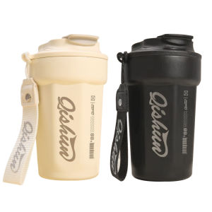 【New Arrival】 450ml Portable Water Cup Stainless Steel Thermal Coffee Mug Vacuum Water Bottle Sports Water Bottle for Camping Hiking