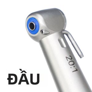 Mũi Khoan Nha Khoa Tốc Độ Thấp 20:1 Giảm Tốc NSKSG20 Khớp Nối Góc Phẫu Thuật Cấy Ghép Với Đầu Kẹp Nút Nhấn Kim Loại Dạng Bút Nha Khoa