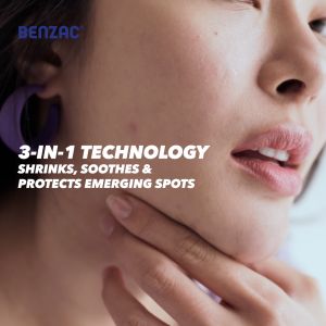 Benzac 3-in-1 - 36 Invisible Patches (12 x 3 Sheets | Anti-Acne Reduces Redness & Soothes Emerging Pimples | Infused with Salicylic Acid & Centella Asiatica | Targets Breakouts Effectively