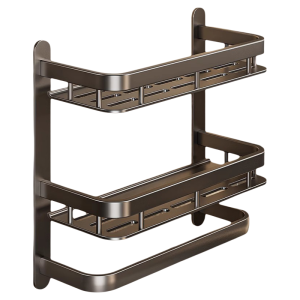 TAOSHI | Aluminum Space-Saving Wall Mounted Rack Non-drilling Bathroom Storage