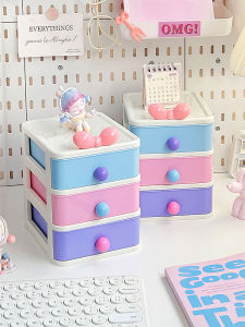 กล่องเก็บเครื่องประดับผมแบบพับได้สำหรับเด็กผู้หญิง กล่องใส่เครื่องประดับ เครื่องประดับผม เรียบเรียงสุดน่ารัก พลาสติก สไตล์ Adorable