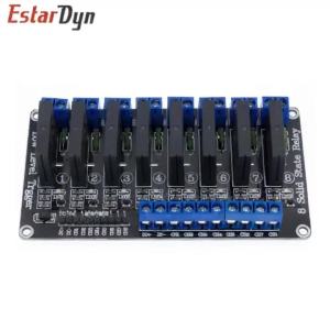 Estardyn 5V 1/2/4/8CH G3MB-202P SSR Solid State Relay Module 240V 2A with Resistive Fuse for Home Automation DIY