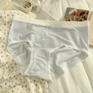 กางเกงชั้นในผู้หญิง ทรงสามเหลี่ยม ระบายอากาศได้ดี ทรงเอวกลาง ลายกระต่ายน่ารัก 7A ระดับแบคทีเรีย สำหรับเด็กและเยาวชน ฤดูใบไม้ผลิและฤดูร้อน