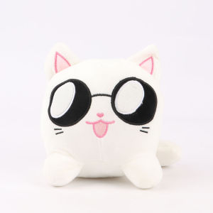 Hughub Best-Selling In Stock Jujutsu Kaisen Black & White Cat Anime Peripheral Plush Toy Doll