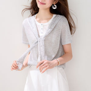 DAIXIANGFEIZI | Áo Thun Nữ Mùa Hè Tay Ngắn Ice Silk