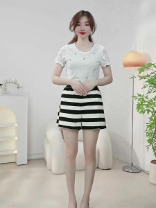 Summer Casual Pants Womens Short Style Commute Fashion Natural Waist Regular Thickness Non-Fleece Short Length Other Fabric