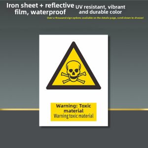 RUIKELAIXIANG | Safety Warning Sign No Smoking Fire Hazard Caution Electric Shock