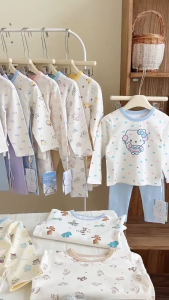 Deer Soft Children Yunrou Lycra Cotton Autumn Clothes Long Pants Boys Girls Pajamas Four Seasons Soft Cotton Boneless Underwear Set