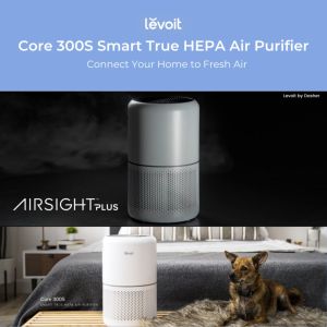 [Bundle] Levoit Core 300S Smart Air Purifier Medical Grade HEPA Filter with Smart App Control - (54 m²/ 581 sq.ft)