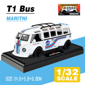 LEO 1:32 Volkswagen T1 Samba Bus Diecast Model Car Alloy Cars Toys Collection Gift For Kids Boy Girl