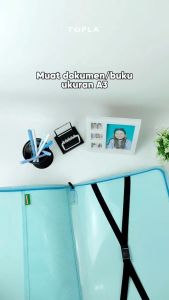 TOPLA Drawing Bag DB-1930 Tas Portofolio Zipper Art Bag A3 Pastel Color