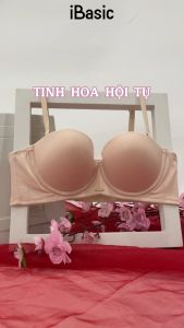 Bộ đồ lót nữ iBasic áo ngực có gọng mút mỏng và quần không đường may lưng vừa BRAW162+V119