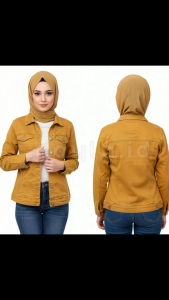 Jaket Jeans Denim Wanita Warna Trendy - Model Terbaru Bahan Tebal dan Nyaman