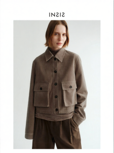 INSIS FEMME | Retro Style Suede-like Short Pile Winter Box Coat for Women