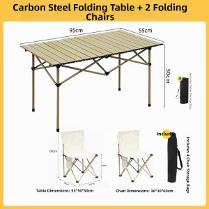 Portable Lightweight Camping Table and Chair Set