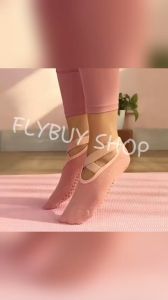 FLYBUY SHOP 1pair Yoga Socks Womens Socks Cotton Professional Anti-slip Silicone Indoor Fitness Dancing